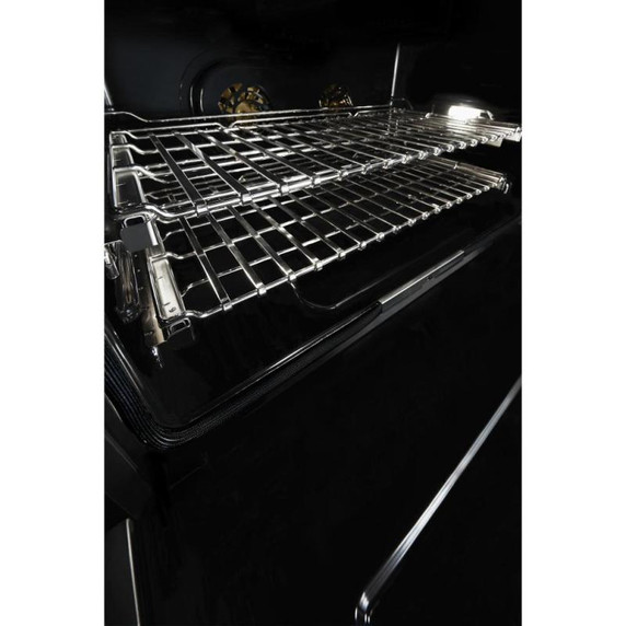 Jennair® 48" NOIR™ Gas Professional-Style Range with Chrome-Infused Griddle and Infrared Grill JGRP748HM