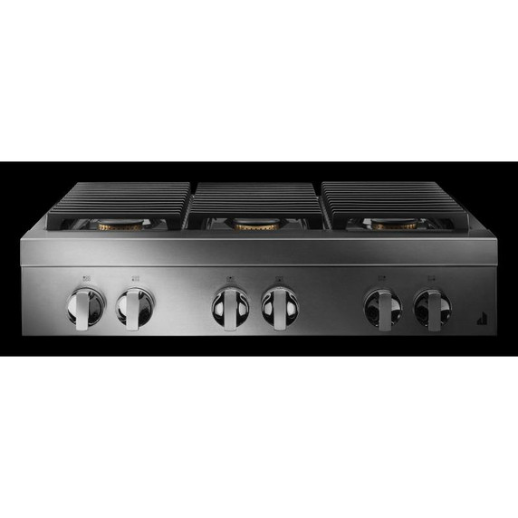 Jennair® 36" NOIR™ Gas Professional-Style Rangetop JGCP436HM