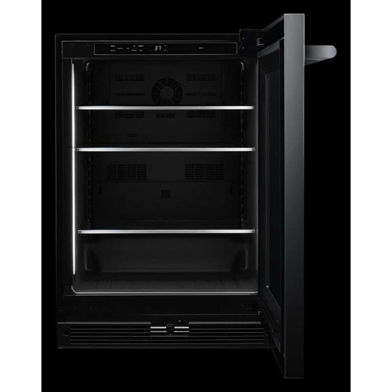 Jennair® RISE™ 24"  Under Counter Glass Door Refrigerator, Right Swing JUGFR242HL