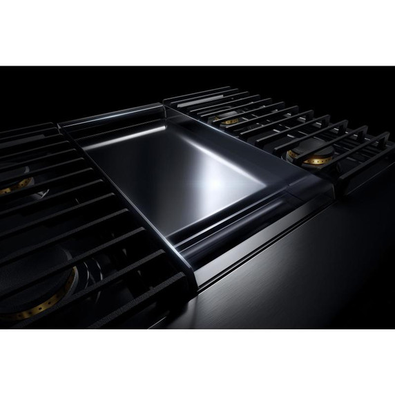 Jennair® 36" NOIR™ Dual-Fuel Professional-Style Range with Chrome-Infused Griddle JDRP536HM