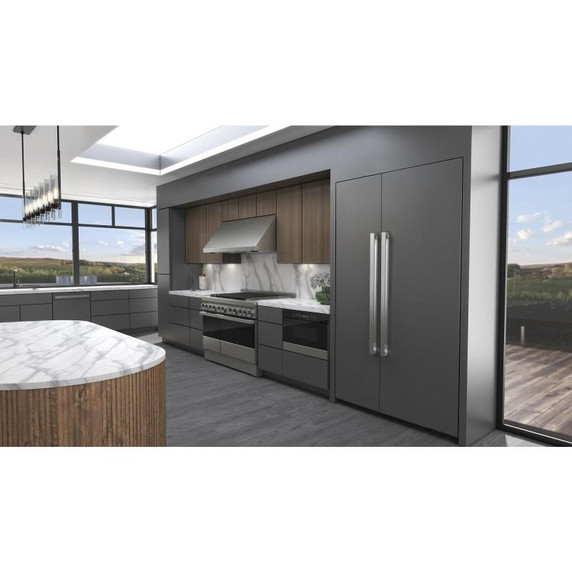 Jennair® 48" NOIR™ Gas Professional-Style Range with Chrome-Infused Griddle JGRP548HM