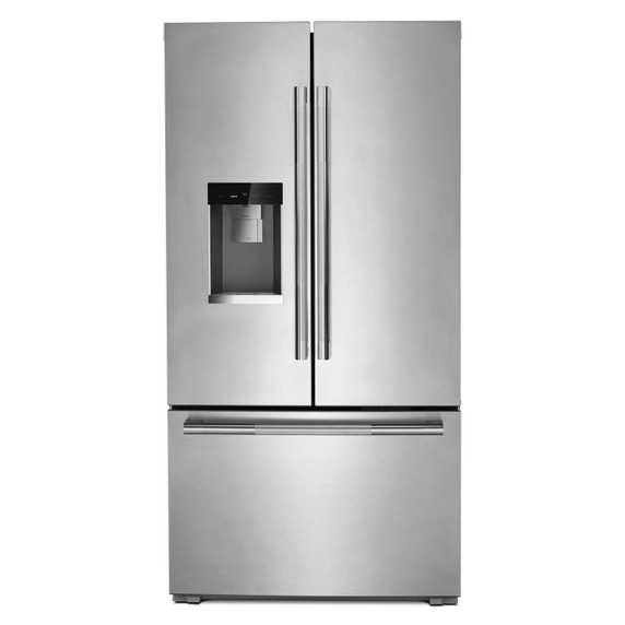 Jennair® RISE™ 72” Counter-Depth French Door Refrigerator with Obsidian Interior JFFCC72EHL