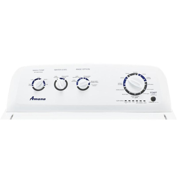 Amana® 4.4 cu. ft. Top-Load Washer with High Efficiency Agitator NTW4519JW