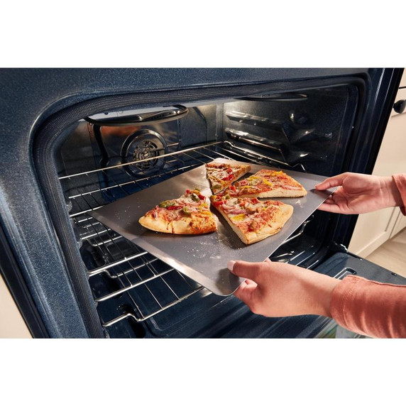 Whirlpool® 30-inch Smart Gas Range with Air Cooking Technology, Steam/Self Cleaning, Rapid Preheat 5.3 CuFt Capacity WFGS7530RW