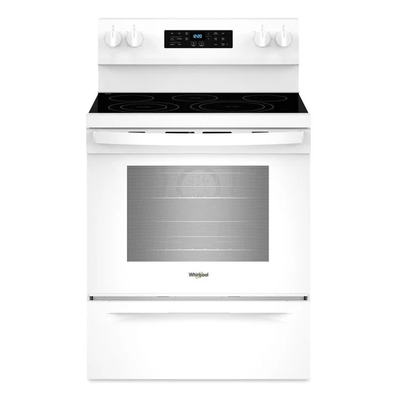 Whirlpool® 30-inch Energy Star Electric Range with Air Cooking Technology, No Preheat Air Fry and Air Baking and Self Clean YWFES5030RW