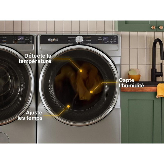 Whirlpool® 7.4 cu. ft. Smart Front Load ENERGY STAR® Certified Gas Dryer with Steam Capabilities WGD6720RW