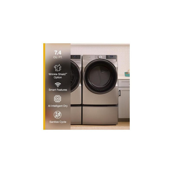 Whirlpool® 7.4 cu. ft. Smart Front Load ENERGY STAR® Certified Gas Dryer with Wrinkle Shield™ Option WGD5720RR