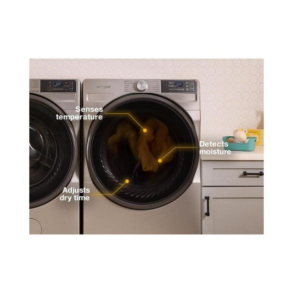 Whirlpool® 7.4 cu. ft. Smart Front Load ENERGY STAR® Certified Gas Dryer with Wrinkle Shield™ Option WGD5720RR