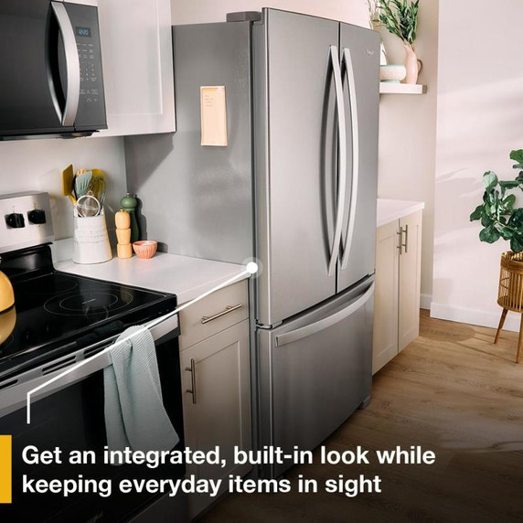 Whirlpool® 36-Inch Wide Counter-Depth French Door Bottom Mount Refrigerator - 20 cu. ft. WRFC2036RV