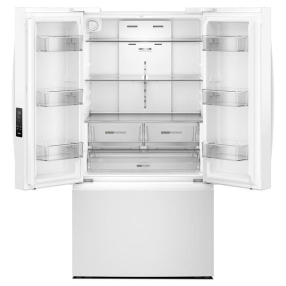 Whirlpool® 36-Inch French Door Refrigerator with Interior Water Dispenser - 31 cu. ft. WRFF3336SW