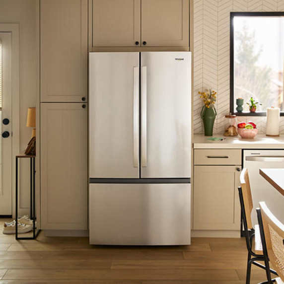 Whirlpool® 36-Inch French Door Refrigerator with Interior Water Dispenser - 31 cu. ft. WRFF3336SZ