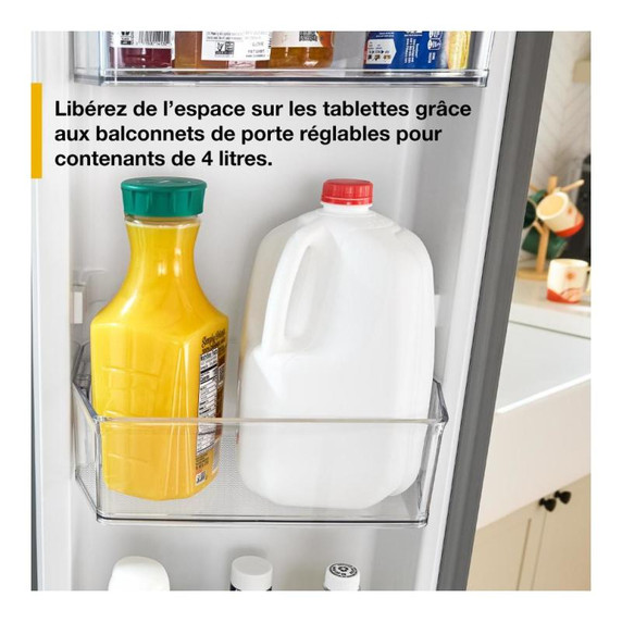 Whirlpool® 36-Inch French Door Refrigerator with Interior Water Dispenser - 31 cu. ft. WRFF3336SZ