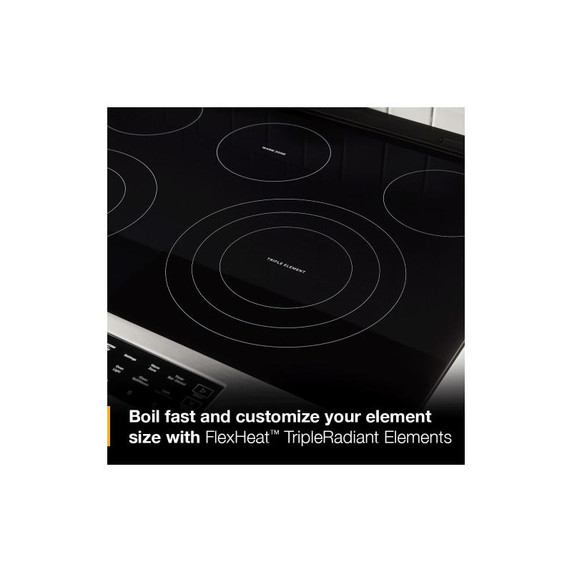 Whirlpool® 30-inch Electric Range with Air Cooking Technology YWSES5030SB