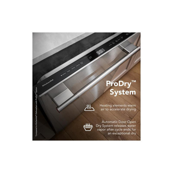 Kitchenaid® Third Level Utensil Rack Dishwasher with 30+ Total Wash Jets in PrintShield™ Finish, 47 dBA KDTS224SPS