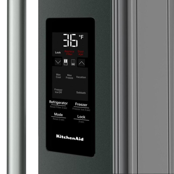 Kitchenaid® 30 cu. ft. French Door Refrigerator with Exterior Water and Ice KRFF436SJP