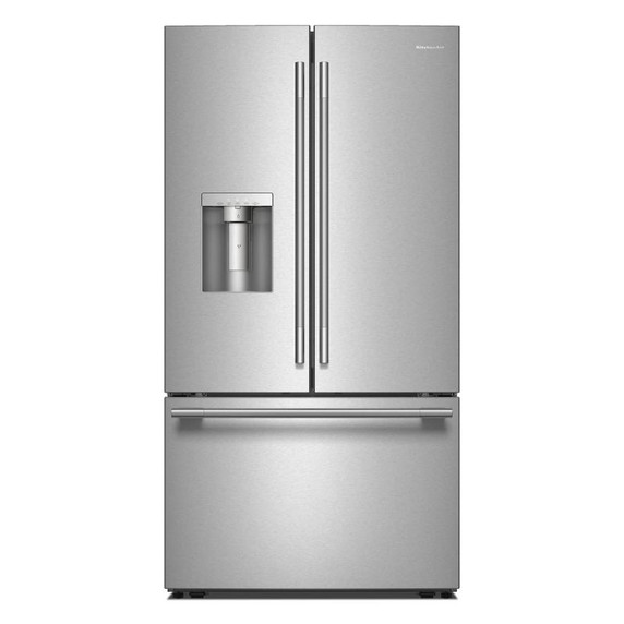Kitchenaid® 30 cu. ft. French Door Refrigerator with Exterior Water and Ice KRFF436SPS