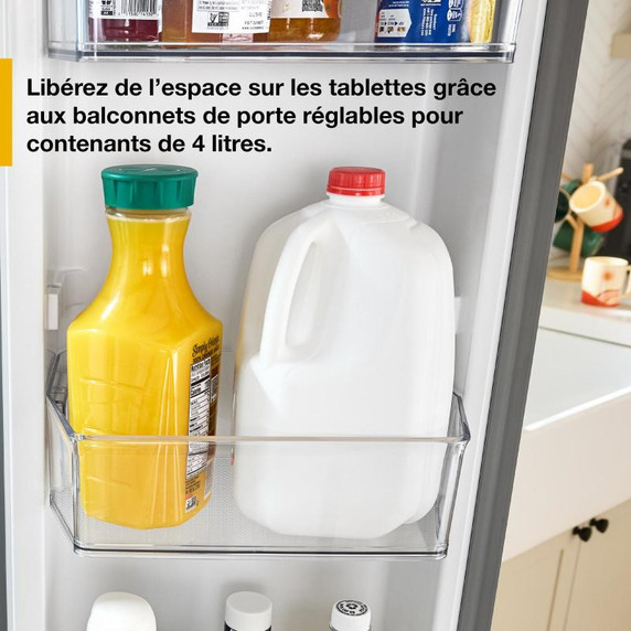 Whirlpool® 30 Cu. Ft. Family-Sized Capacity French door refrigerator with Flexible Tempearture Drawer WRMF3336SV