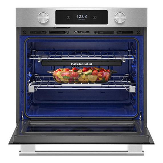 Kitchenaid® 30-inch Smart Electric Single Wall Oven with Assisted Cooking Modes - PrintShield™ Finish KOES730SPS
