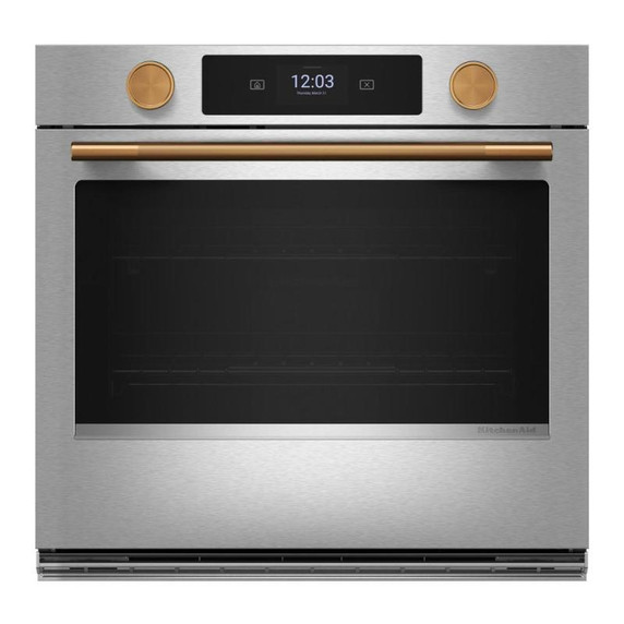 Kitchenaid® 30-inch Smart Electric Single Wall Oven with Assisted Cooking Modes - PrintShield™ Finish KOES730SPS