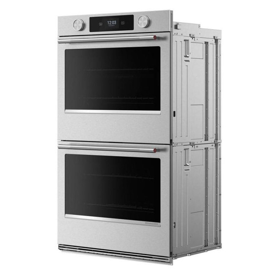 Kitchenaid® 27-inch Smart Electric Double Wall Oven with Assisted Cooking Modes - PrintShield™ Finish KOED727SPS
