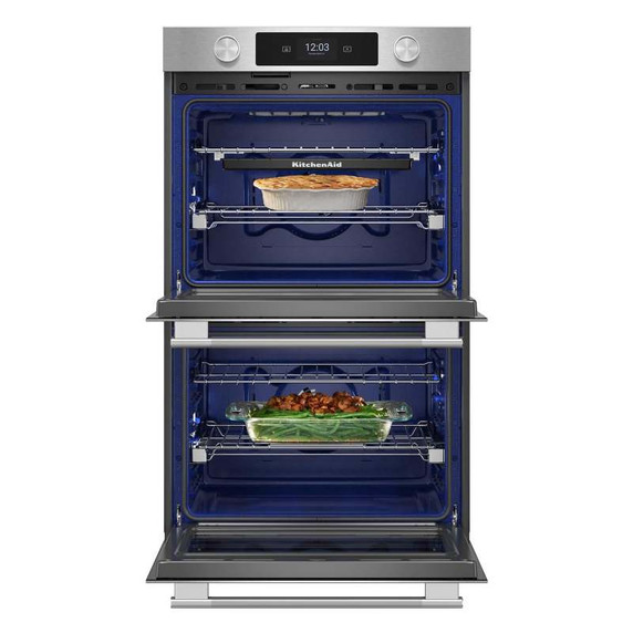 Kitchenaid® 30-inch Smart Electric Double Wall Oven with Assisted Cooking Modes - PrintShield™ Finish KOED730SPS