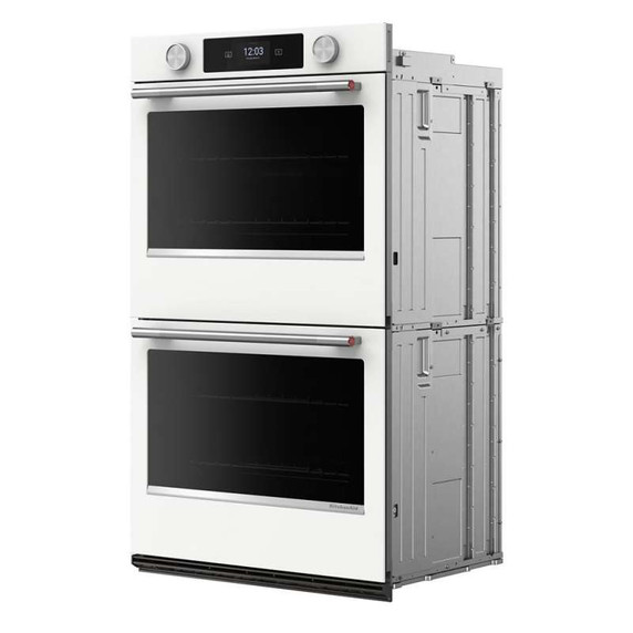 Kitchenaid® 30-inch Smart Electric Double Wall Oven with Assisted Cooking Modes - White KOED730SWH