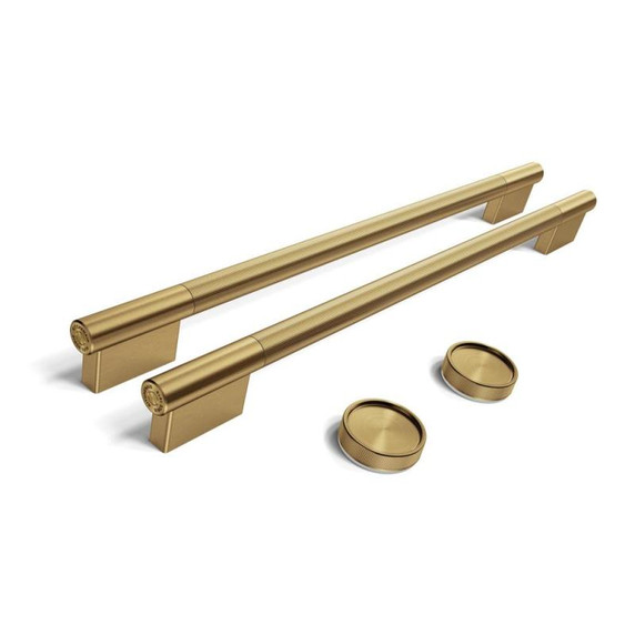 Brass Handle and Knob Hardware Accessory Kit for KitchenAid® 30" Double Wall Oven & Microwave Combo W11774418