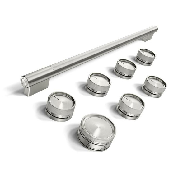 Stainless Steel Handle and Knob Hardware Accessory Kit for KitchenAid® 36" Commercial-Style Induction Range W11774740