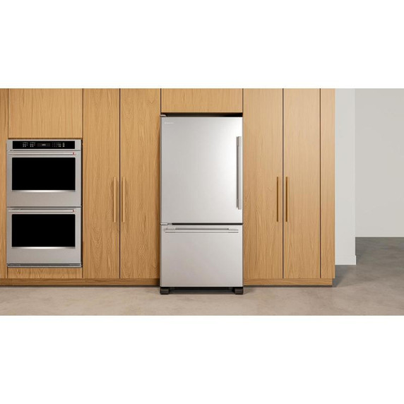 Kitchenaid® 22 Cu. Ft. 33-Inch Standard-Depth Bottom Mount Refrigerator with Left Door Swing KRBL133SPS