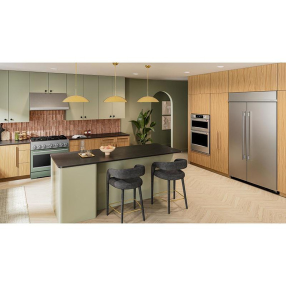 Kitchenaid® 36-Inch 6 Burner Commercial-Style Dual Fuel Range with No Preheat Air Fry Mode KFDS936SDC