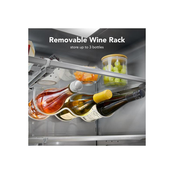 Kitchenaid® Counter-Depth French Door Refrigerator with Internal Water Dispenser KRFC336SBE
