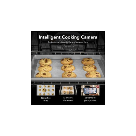 Kitchenaid® 30-inch Smart Electric Combo Wall Oven with Intelligent Cooking Camera - Juniper KOEC930SJP