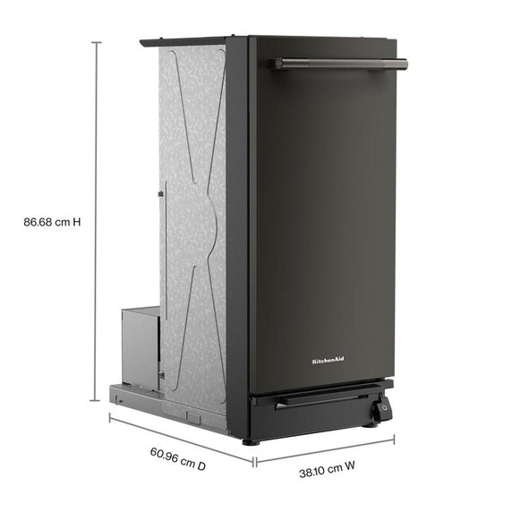 KitchenAid 15 in. Built-In Trash Compactor with Built-In Odor Management System KTTP515TBE