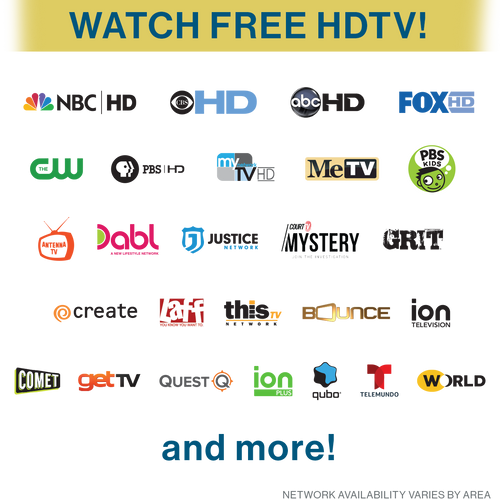 FlatWave Air Amplified Outdoor Antenna - Watch free HDTV