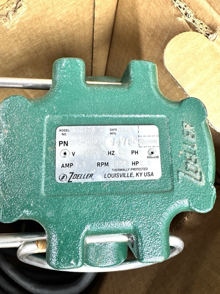 Zoeller 161-0003 Model D161-D High Head Effluent Pump 0.5 HP
