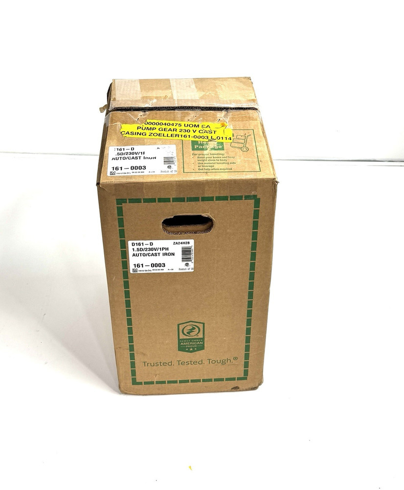 Zoeller 161-0003 Model D161-D High Head Effluent Pump 0.5 HP
