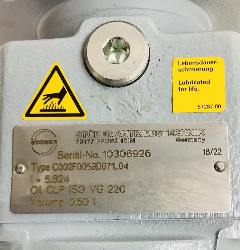 Stober Gear Box D-75177 PFORZHEIM Gear Motor