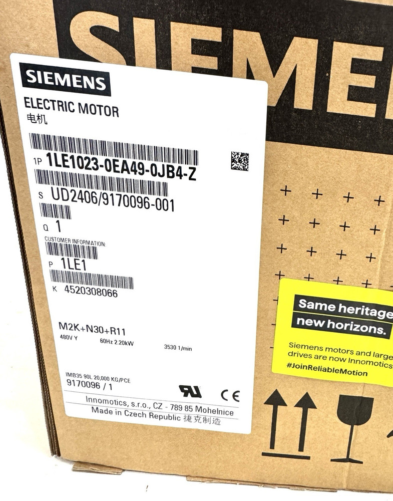 Siemens 1LE1023-0EA49-0JB4-Z M2K+N30+R11 Electric Motor