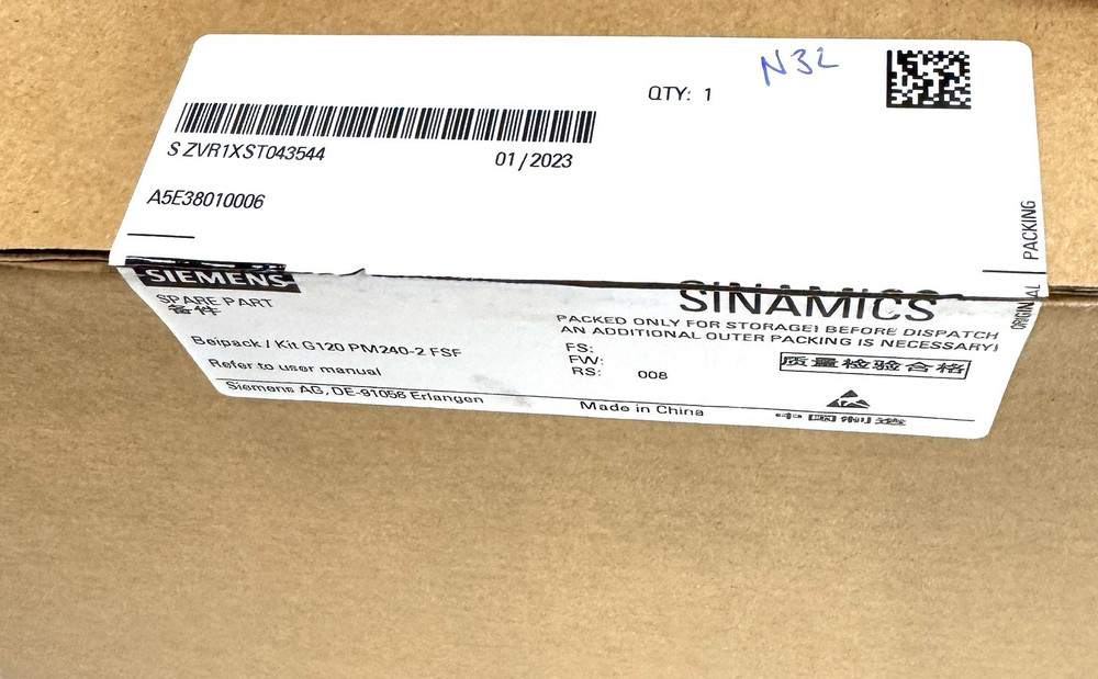 Siemens A5E38010006 SINAMICS Beipack/Kit G120 PM240-2
