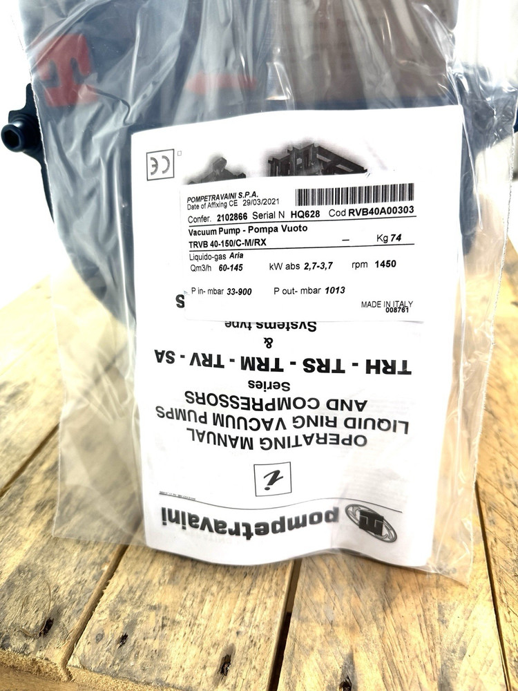 Pompetravaini Pump USA Vacuum Pump TRVB 40-150/C-M/RX