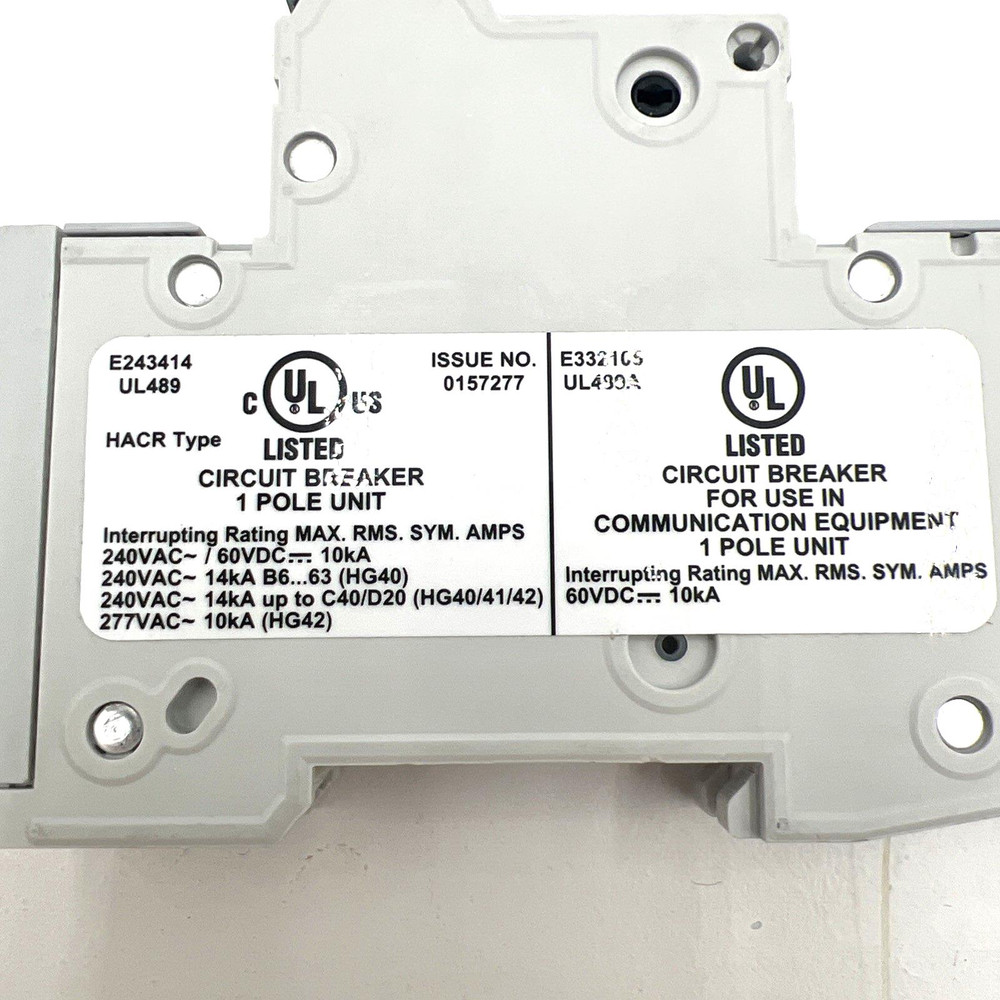 Siemens 5SJ4106-7HG42 Circuit Breaker