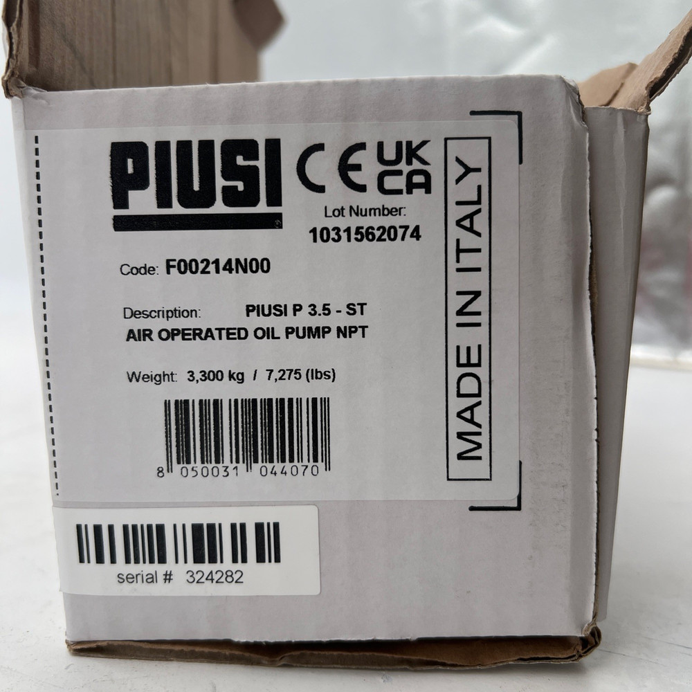 Piusi F00214N00 3.5 940 Air Operated Piston Pump