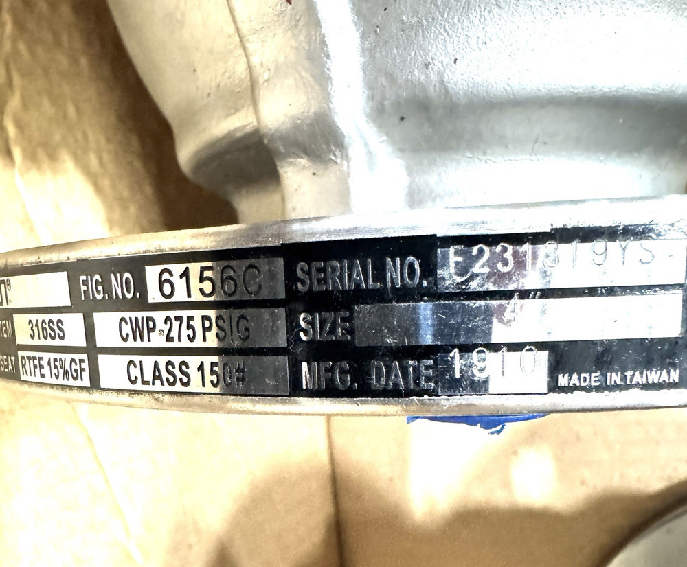 Warren  A351CF8M 4-150CF8M 4" Sleeved Plug Valve