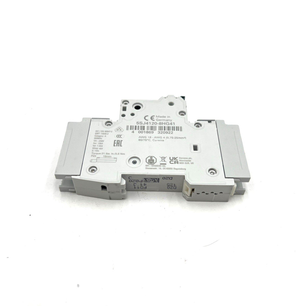 Siemens 5SJ4120-8HG41 Miniature Circuit Breaker