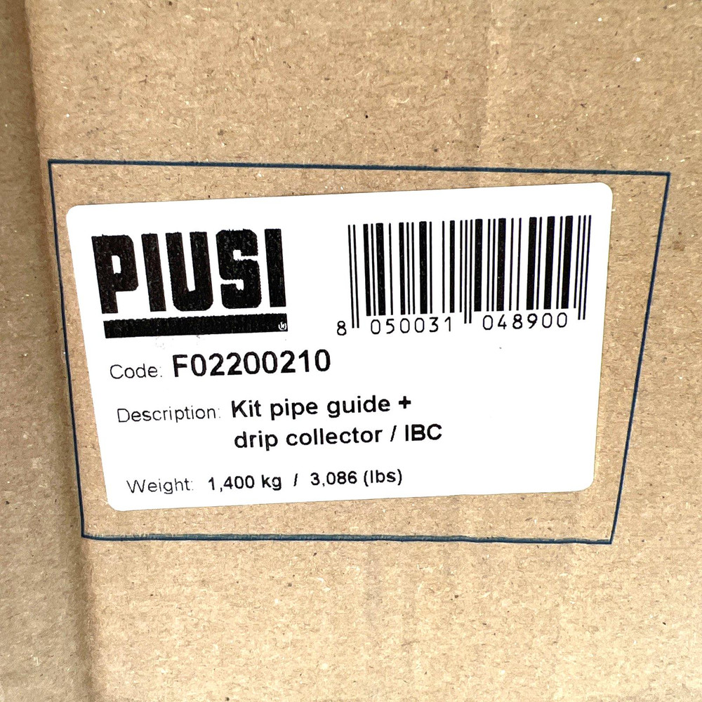 Piusi F02200210 Pipe Guide + Drip Collector/IBC Kit