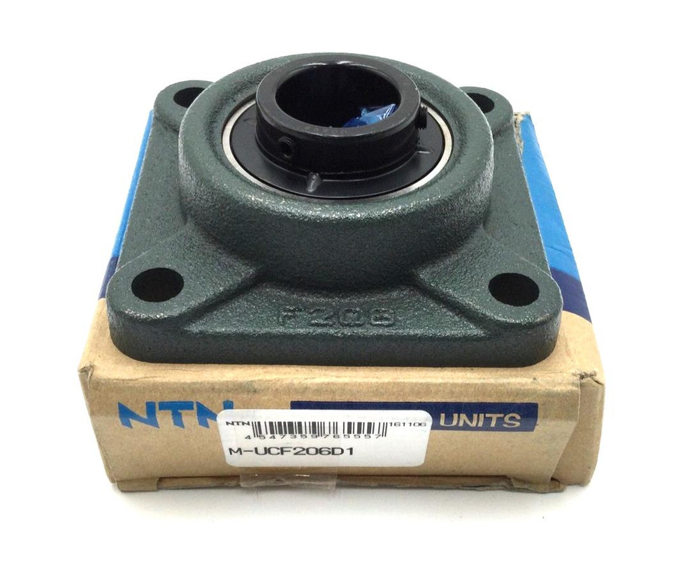 NTN M-UCF206D1 Four Bolt Square Flanged Unit