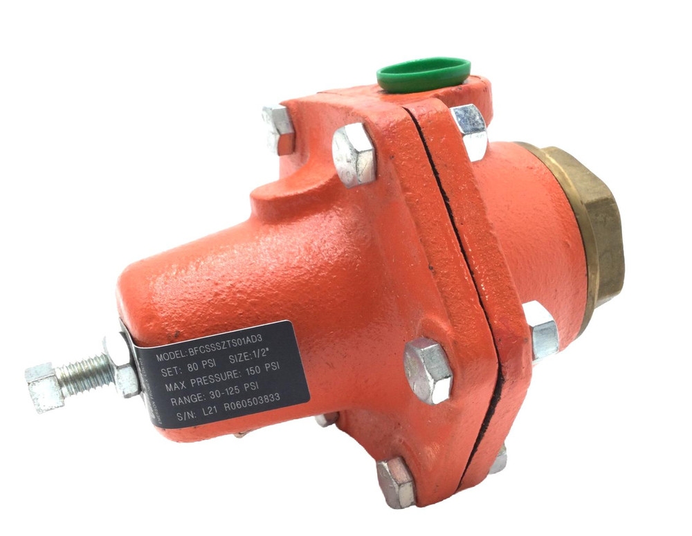 Cash Valve BFCSSSZTS01AD3 Pressure Regulator Valve Size 1/2” Range 30-125 PSI