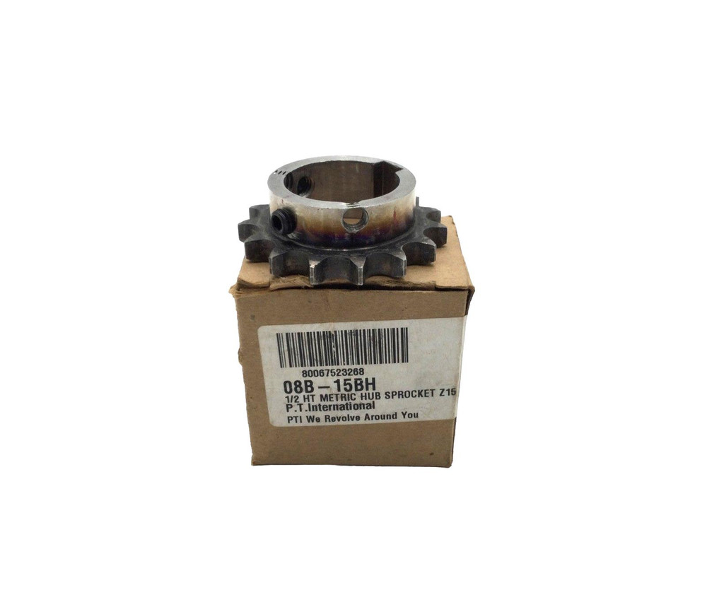 P.T.International 08B-15BH 1/2 HT METRIC HUB SPRKT Z15