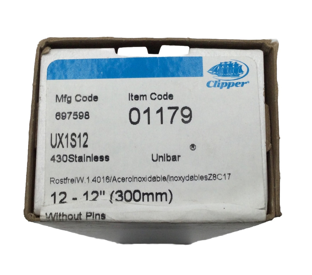 Clipper Flexco UX1S12 Hook Belt Lacing 12 Pack 12” Strips