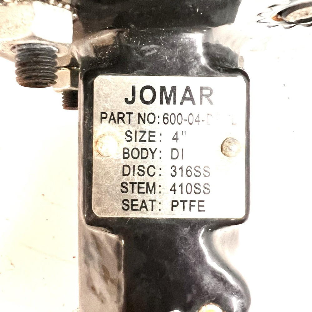 Jomar 600-04-DSPL Ductile Iron Butterfly Valve w/ Actuator